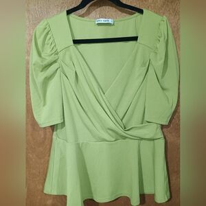 Grace Karin Light Green Long Sleeve Dress